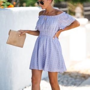 Vici Riesling Embroidered Dress Medium Lilac